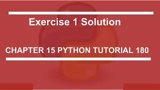 Exercise 1 solution Python tutorial 180