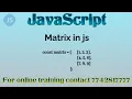 JavaScript Matrix for Beginners Building and Manipulating Matrices