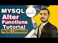 MySQL ALTER Tutorial MySQL ALTER TABLE Statement