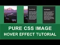 Pure CSS Image Hover Effect Design Tutorial