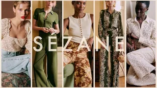 Spring wardrobe with SEZANE NYC store Sezane Haul try-on Pre-spring collection
