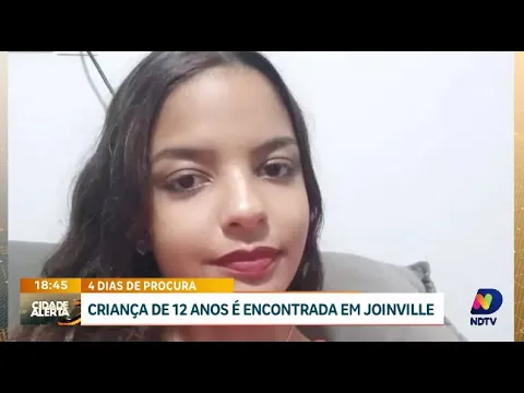 Final feliz: menina desaparecida por quatro dias é encontrada em Joinville, Norte do Estado