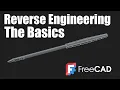 Learn Reverse Engineering in FreeCAD Beginner Tutorial Sermoon X1 Scan