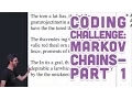 Coding Challenge Markov Chains - Part 1