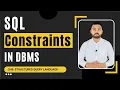 Constraints in SQL with example in Hindi Urdu DBMS