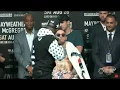 Floyd Mayweather Makes It RAIN On Conor McGregor At New York Press Conference