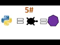 Python turtle shape heptagon part 5