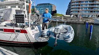 We found the PERFECT DAVITS for our dinghy – Ep. 202 RAN Sailing