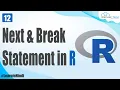 Next Break Statement in R Programming In Hindi R Programming Tutorial for Beginners