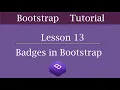 Bootstrap Badges Bootstrap Tutorial for Beginners