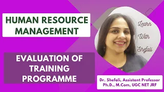 Human Resource Management Full Course Part 21 Evaluation of Training Effectiveness I BBA MBA