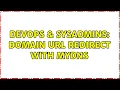 DevOps SysAdmins Domain url redirect with myDNS