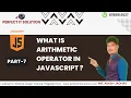 Session 7 Arithmetic Operators in JavaScript Hindi
