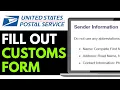 How to Fill USPS Customs Form Online 2025 Detailed Guide