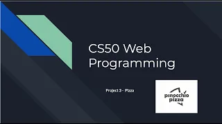 CS50 Web project3 - Pizza
