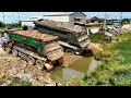 Download Lagu Cheerful at Second of Project! Caution!! Low surface Size Land Water 28x68.m​ Use Dozer \u0026 25ton Dump