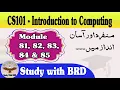 CS101 Lecture 81 82 83 84 85 Introduction to Computing CS101 Short Lectures