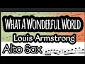 Download Lagu What A Wonderful World Alto Sax Sheet Music Backing Track Play Along Partitura