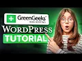 GreenGeeks WordPress Tutorial - Build a Website Step-by-Step for Beginners