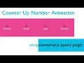 Counter Up Number Animation using counterup js jquery plugin csPoint web designing tutorials