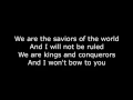 Download Lagu Skillet - Saviors of the World (Lyrics HD)