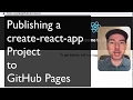Publishing create-react-app to GitHub Pages