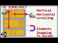 Unity Nested ScrollView with snapping scrolling UI ScrollRect asset