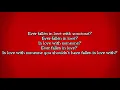 Fine Young Cannibals - Ever Fallen in Love (Lyric Video)