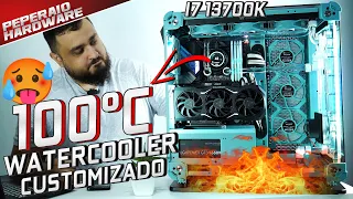100 GRAUS COM WATERCOOLER CUSTOM!! O QUE É ISSO INTEL? (POSEIDON Pt.5)