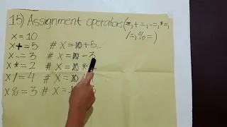ASSIGNMENT OPERATORS LEVEL 3 PROBLEM 15