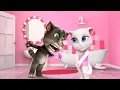 Download Lagu 💙 Talking Tom vs. Talking Angela 💖  - Cartoon Shorts Compilation
