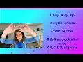 ALL JOINTS 3 step wrap up in 5min also has CR 7 7 chakras recycle lurkers clear STEB s