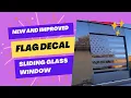 New And Improved Flag Decal For Your Pickup Truck Sliding Glass Window 1st Time Giveaway