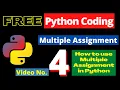4 Multiple Assignment Function in Python - Online Free Python Course 2022