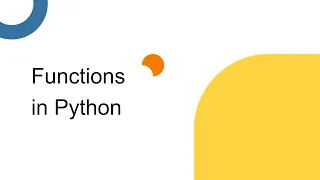 Functions in Python Python for Data Science Lec