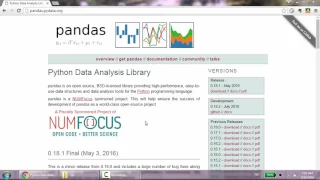 37 Python Tutorial What is Pandas