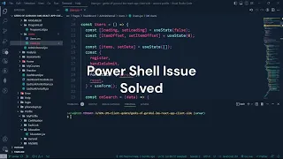 Power Shell Security Issue For Running NodeJS Solved