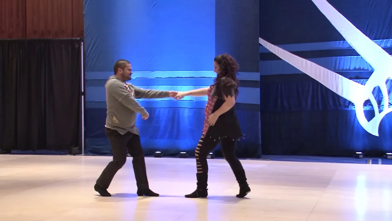 Liberty Swing 2018 Pro Am Spotlight Follower Elizabeth Minneci with Derek Leyva