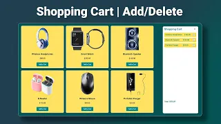 Dynamic Shopping Cart Tutorial 2025 Items with HTML CSS JavaScript MZCode01