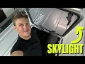 Installing a HUGE Skylight On My Van Better than MaxxFan