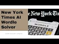New York Time AI Wordle Solver in Python Source code coding Music