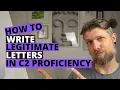 Cambridge C2 Proficiency CPE How to Write a Letter