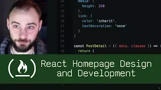 React Homepage Design and Development P5D33 - Live Coding with Jesse