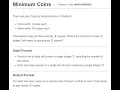 Minimum Coins-CodeChef-Code Solution