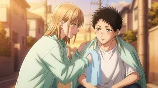 شاب خجول بيقع في حب اجمل بنت في المدرسة لكن بيصحى يلاقيها في بيته😂🤭_ملخص انمي4️⃣ blue box S2