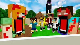 ماين كرافت لكن جيجي وعبوسي وكعبول انقذوني من الهيروبراين واليكس الاشرار 😨😱 #فلم_ماين_كرافت