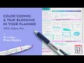 Plan With Zebra Pen and mycraftyplans Color Coding and Time Blocking
