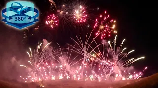4K 360 VR - ND Country Fest Fireworks W Five 12” Shells (Interactive Video)