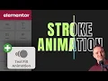Elementor - Text Stroke Fill Animation No Plugin