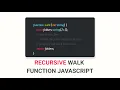 Walk a Filesystem Using Recursion NodeJS
